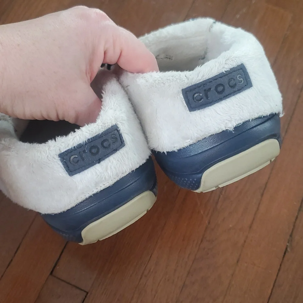 Navy Convertible Crocs
